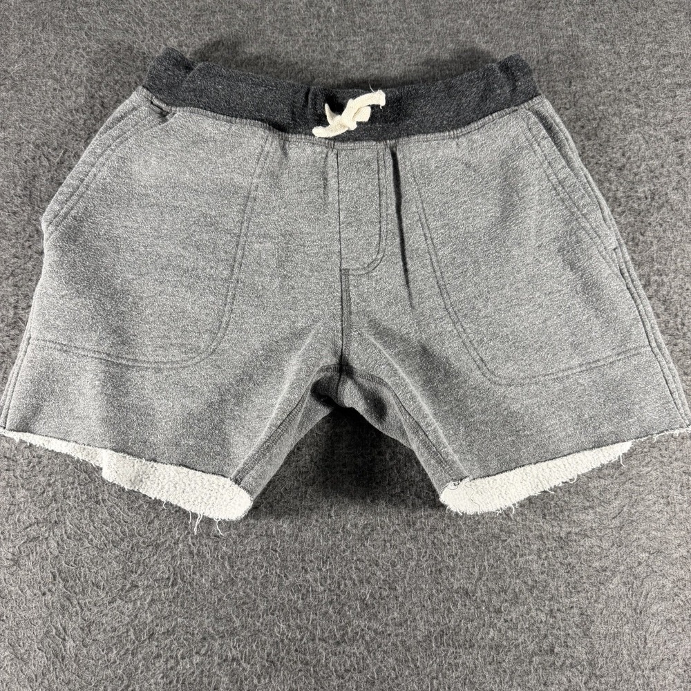 Chubbies Men Lounge Sweat Shorts Gray Fleece Drawstring Elastic Waist Size Small
